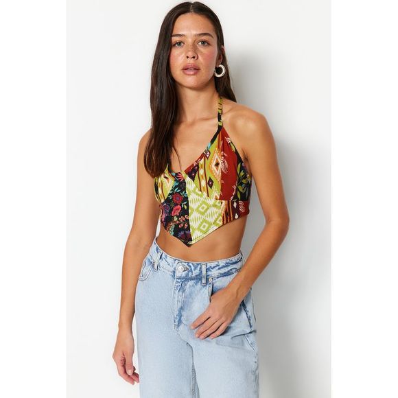 Buy Trendyol Women Floral Printed V Neck Sleeveless Tiered A Line Midi